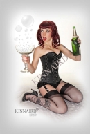 Black & White Dot Dita Corset