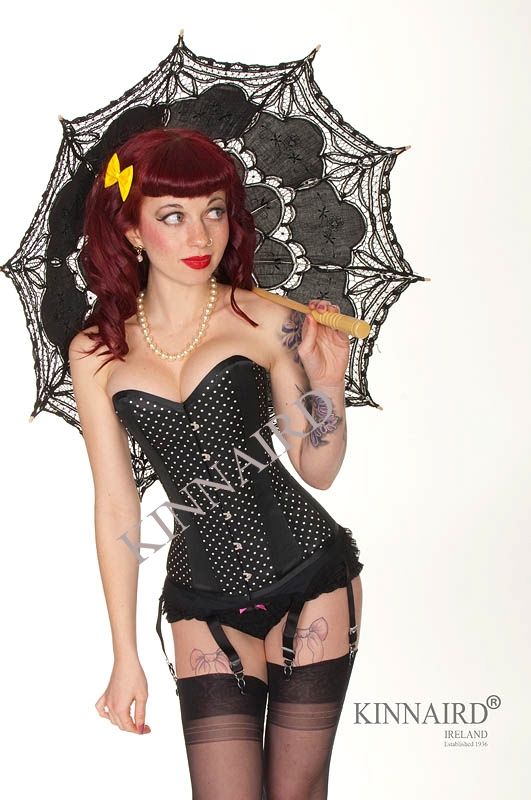 Black & White Dot Dita Corset