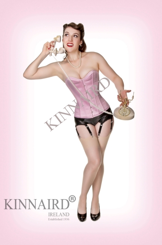 Dita Corset In Pink Duchess Satin