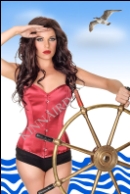 Rouge Duchess Satin Dita Corset