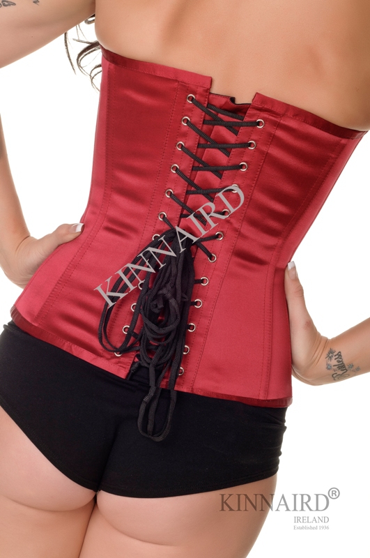 Dita Corset In Rouge Duchess Satin